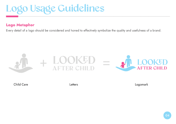 Looked After Child brand book Logo Usasge Guidelines 1