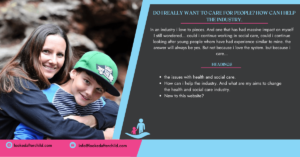 Do i really want to care for people Header