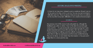 getting back into writing header image